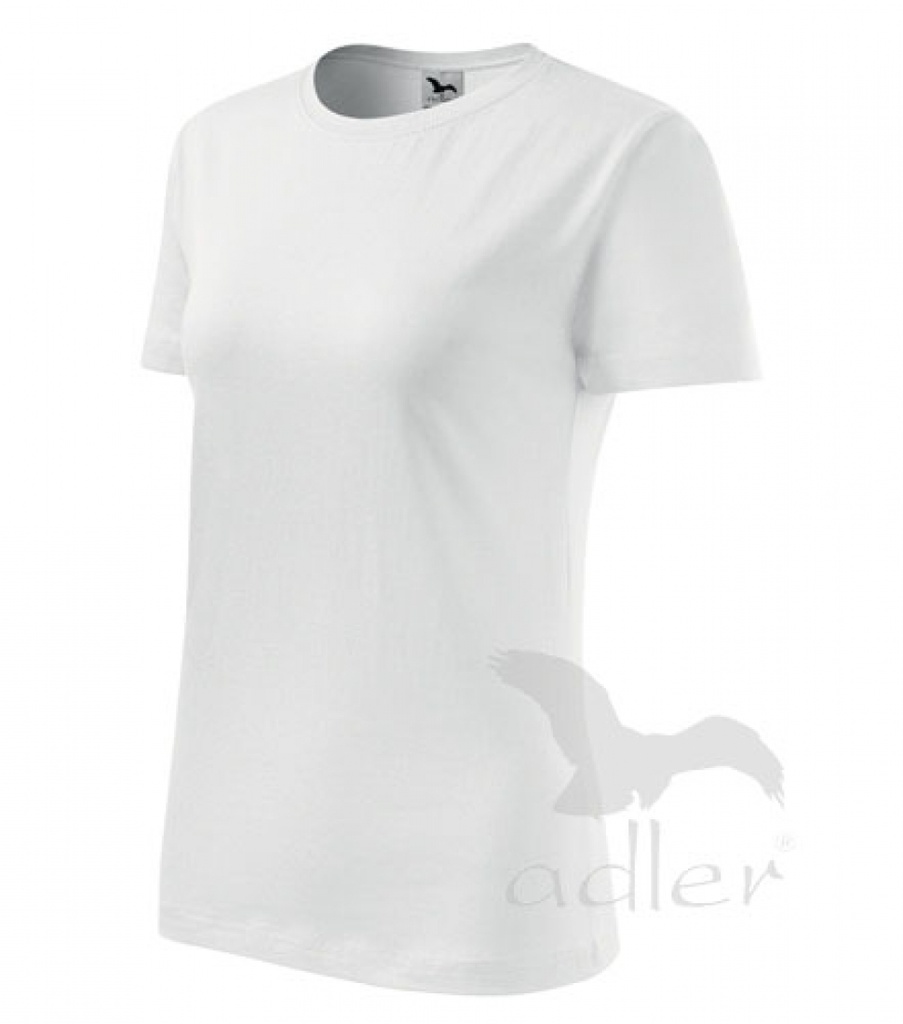 Дамска тениска Basic (S, White)